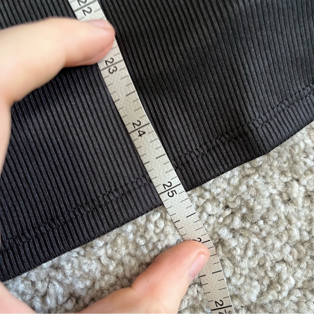 Cato size XL black ribbed tank with ribbons on shoulders - Picture 9 of 10
